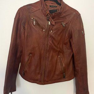 Mauritius Brown Leather Jacket Medium